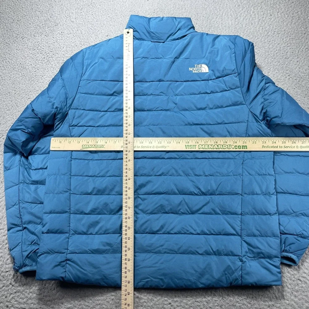 The North Face Minoqua Down Jacket Mens Large Blue 600 Quilted Puffer NEW NWT